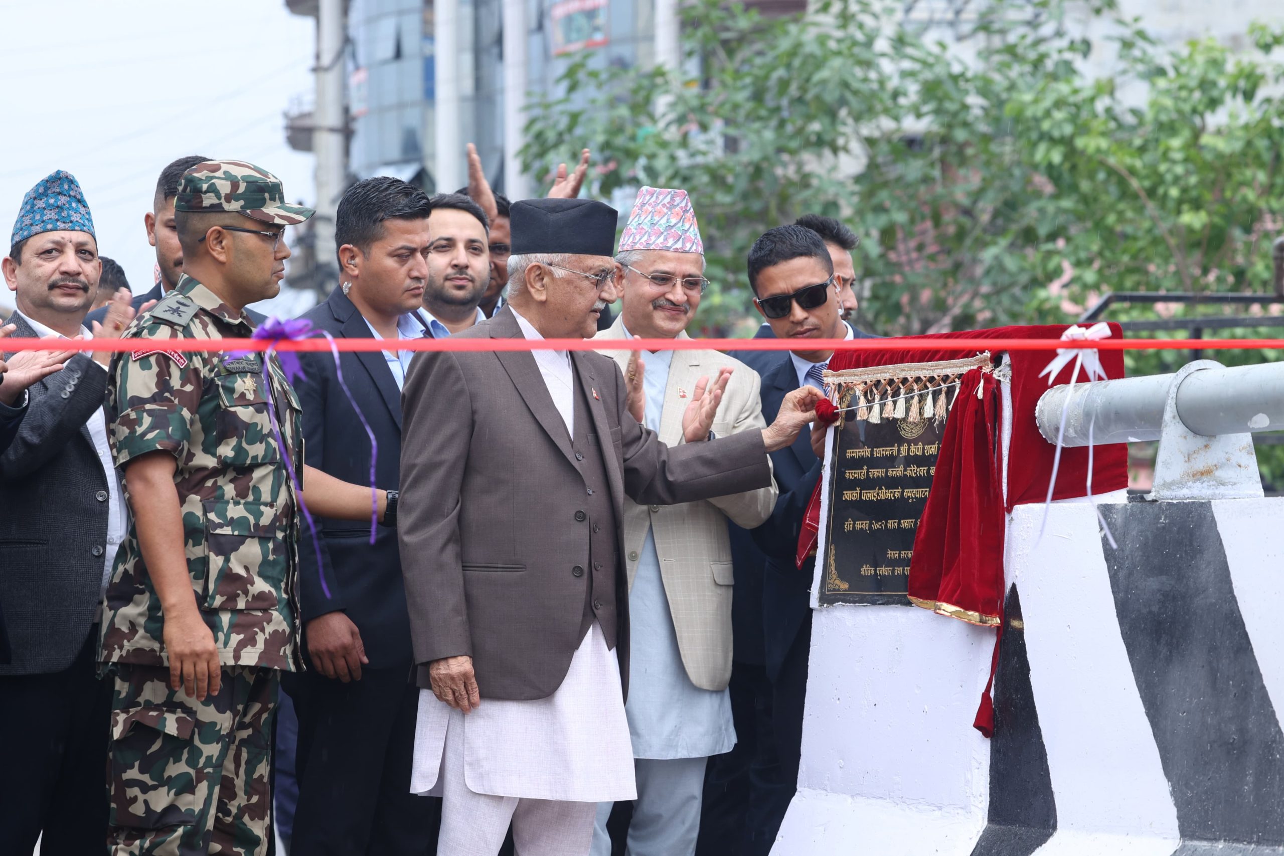 प्रधानमन्त्री ओलीले उद्घाटन गरे ग्वार्कोस्थित फ्लाइओभर